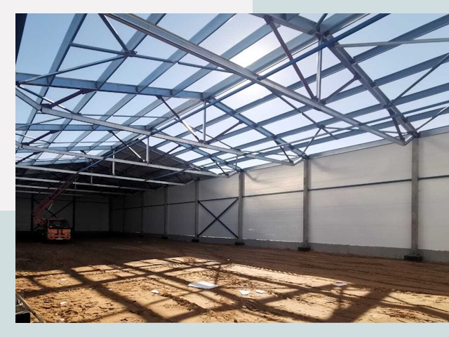 Строительство сенохранилищ в Щекине