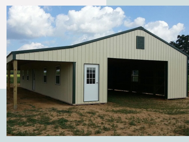 Строительство конюшен в Щекине