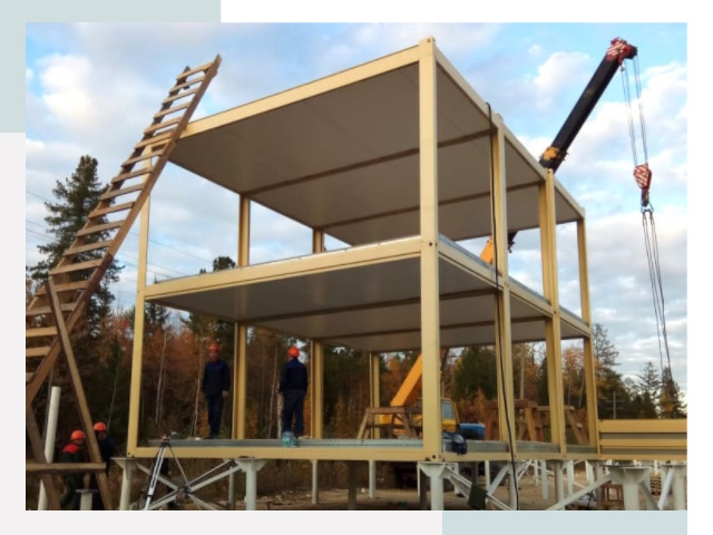 Строительство модульных здания Щекино