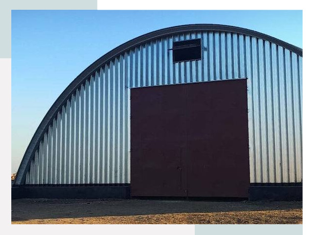 Бескаркасные ангары в Щекине