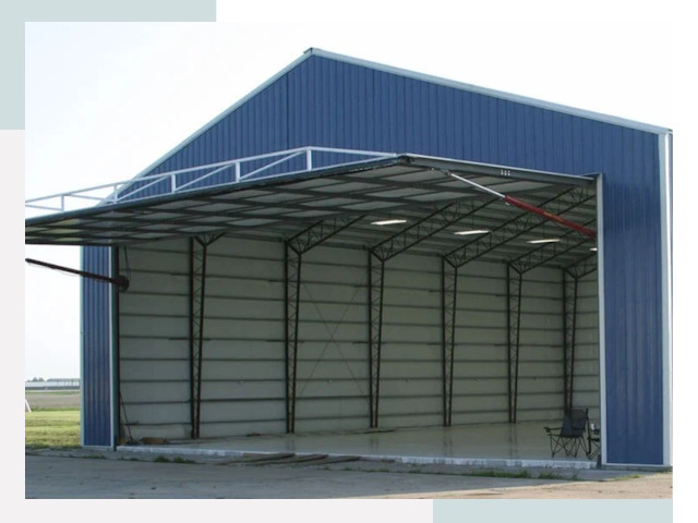 Прямо стенные ангары в Щекине