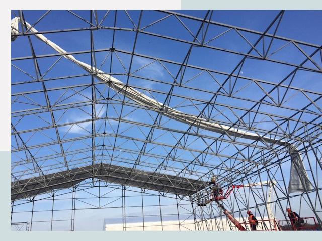 Шатровые ангары от 618 руб. в Щекине и Тульской области