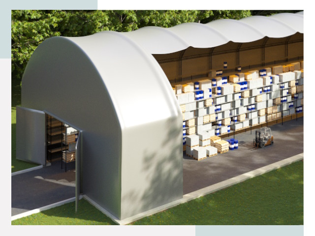 Тентовые ангары в Щекине
