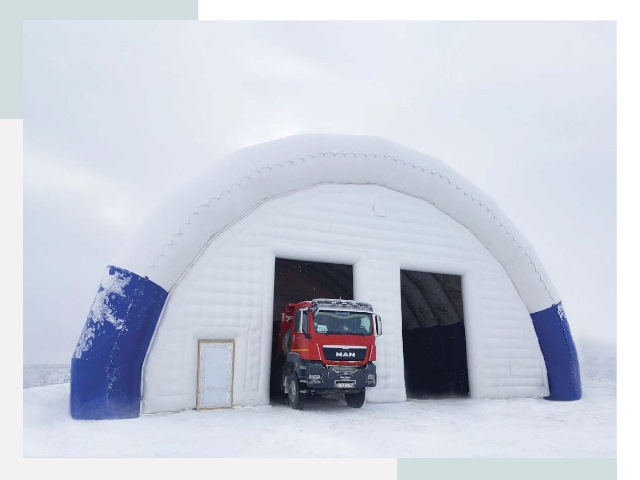 Мобильные ангары в Щекине