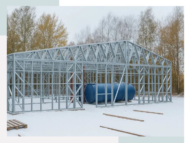 Металлические ангары в Щекине