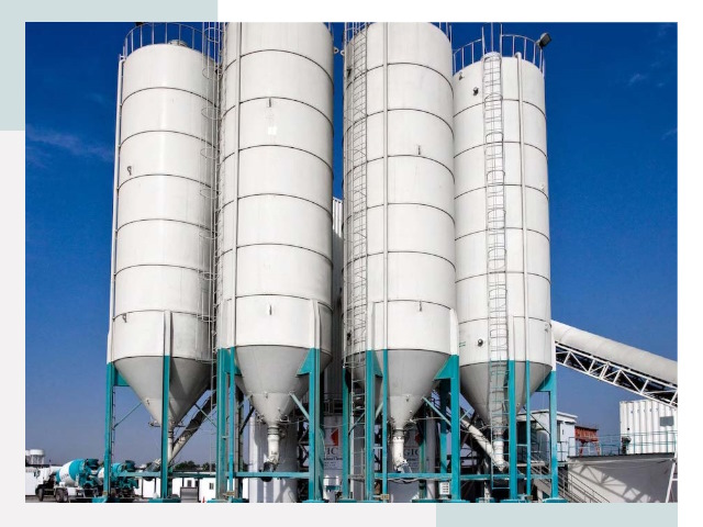 Строительство цементных силосов в Щекине