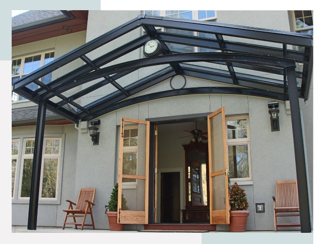 Козырьки металлические в Щекине