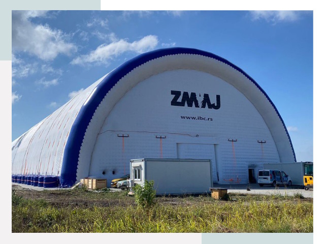 Брендирование ангаров в Щекине