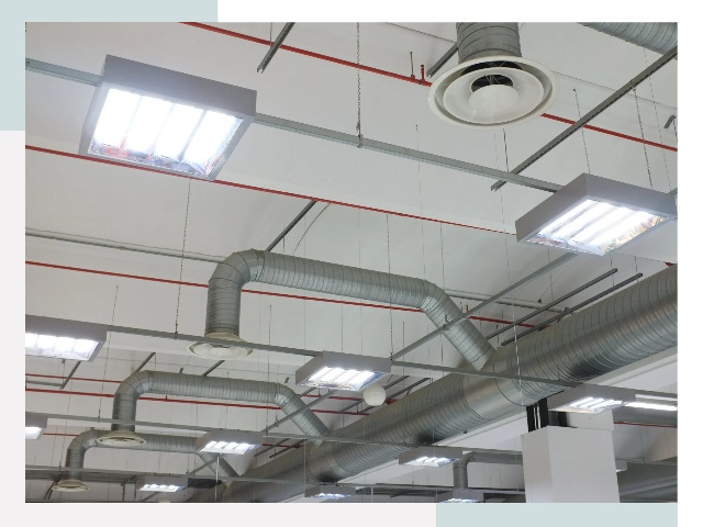 Вентиляция ангаров в Щекине