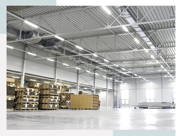 Освещение ангаров в Щекине