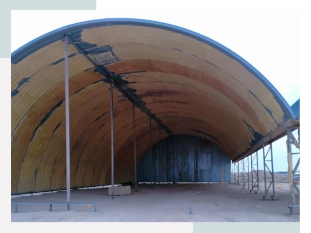 Реконструкция ангаров в Щекине