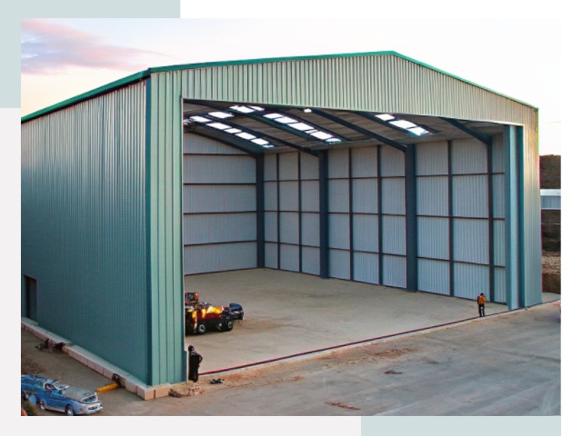 Строительство ангаров в Щекине